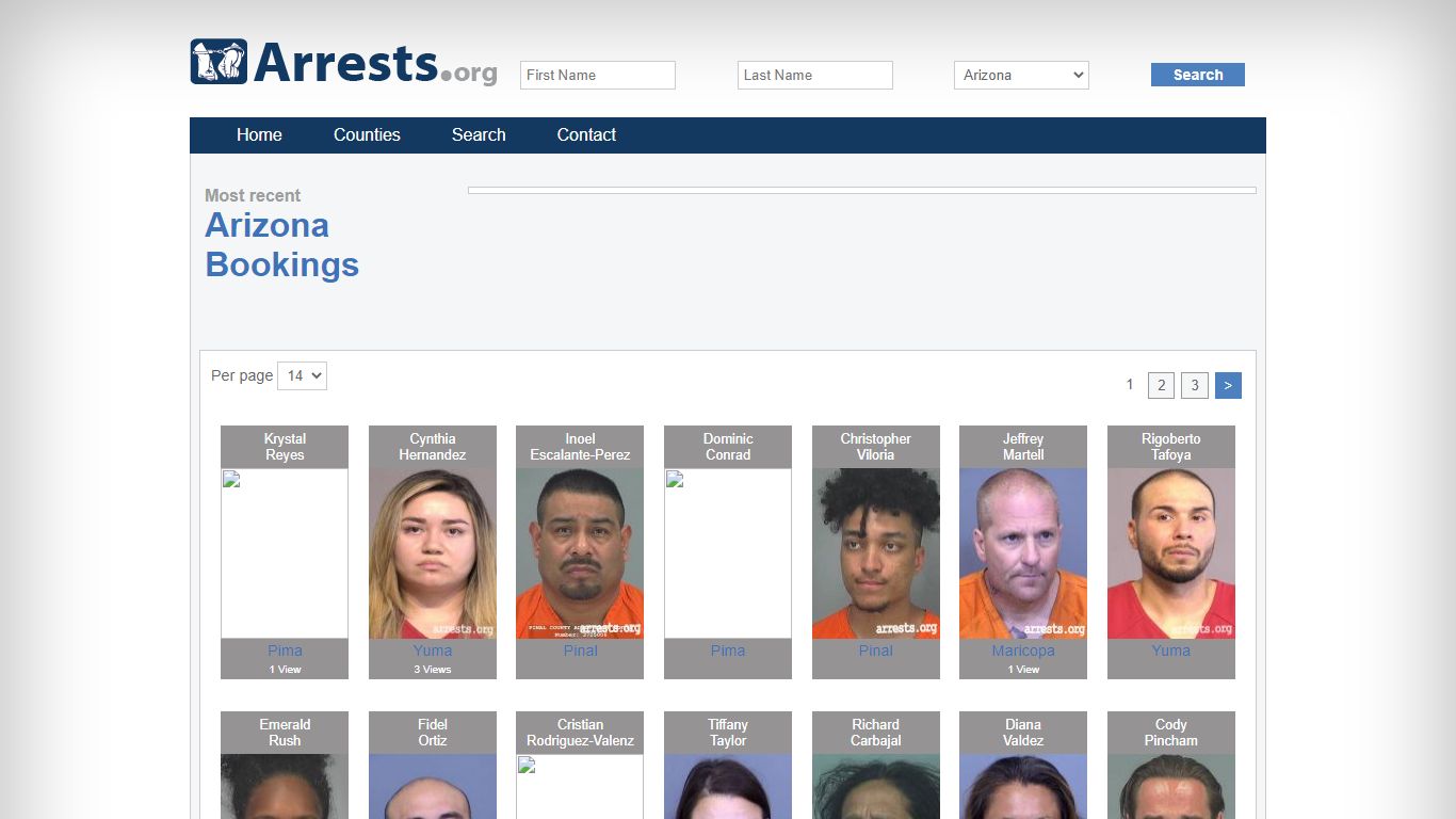 Arizona Arrests and Inmate Search