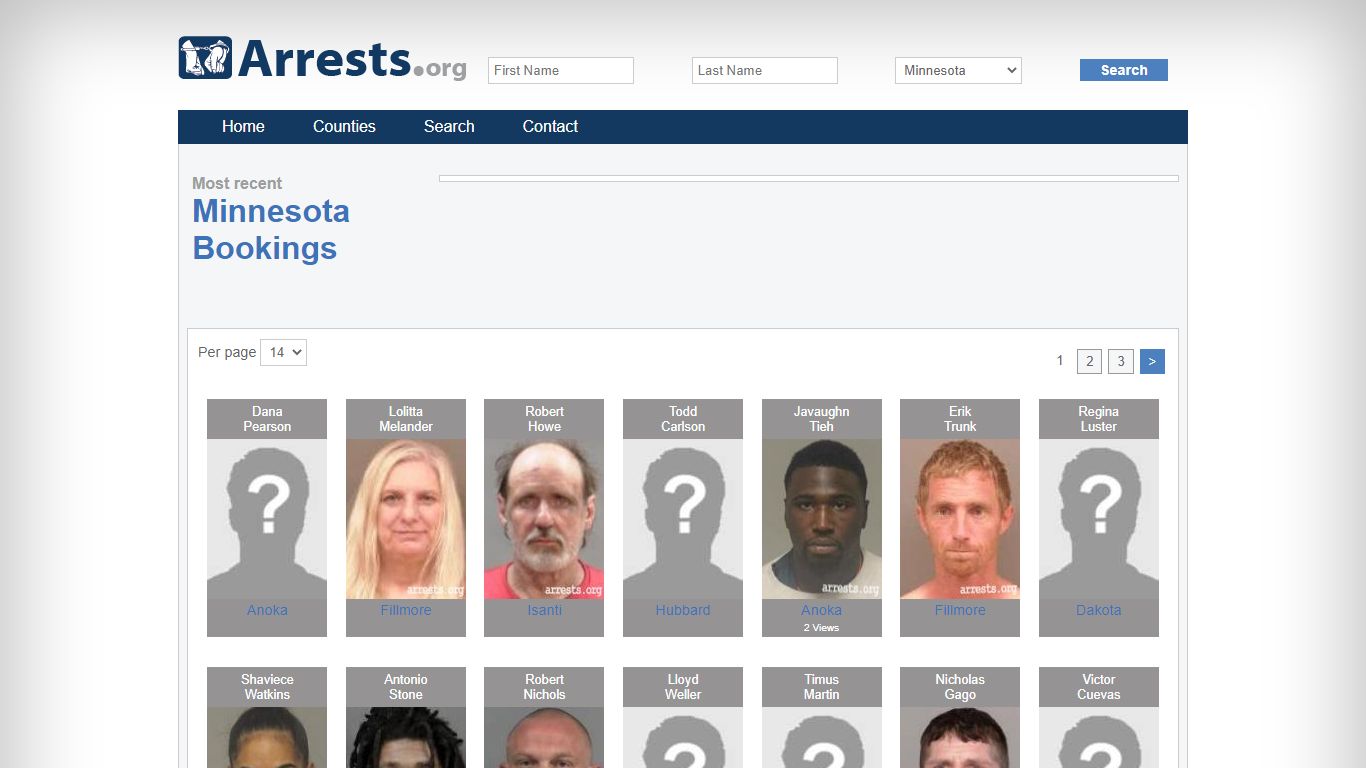 Minnesota Arrests and Inmate Search