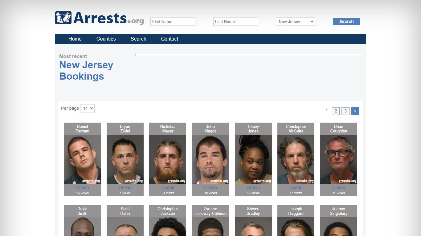 New Jersey Arrests and Inmate Search